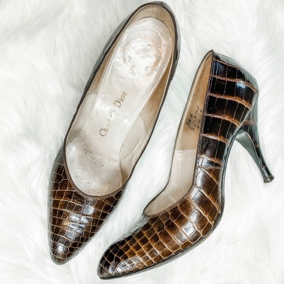 Dior Shoes - Dior vintage alligator heels